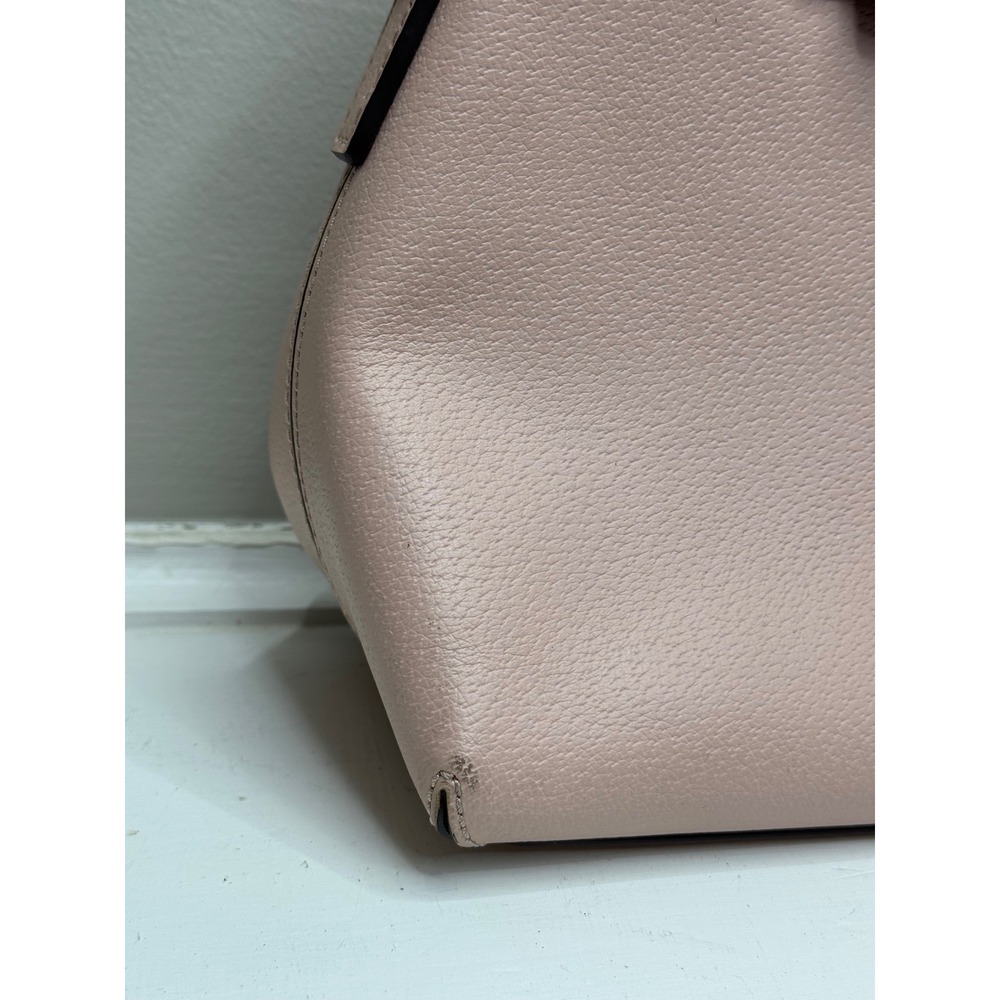Kate Spade Satchel Bag Pink Leather Bow Top Handle Matthew's Street Maise Bag - Picture 2 of 13